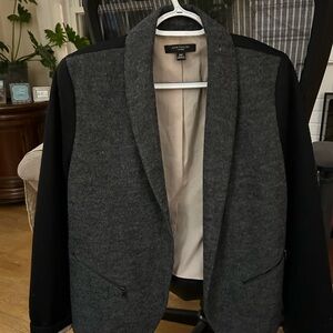 Ann Taylor Charcoal and Black Jacket 10 petite